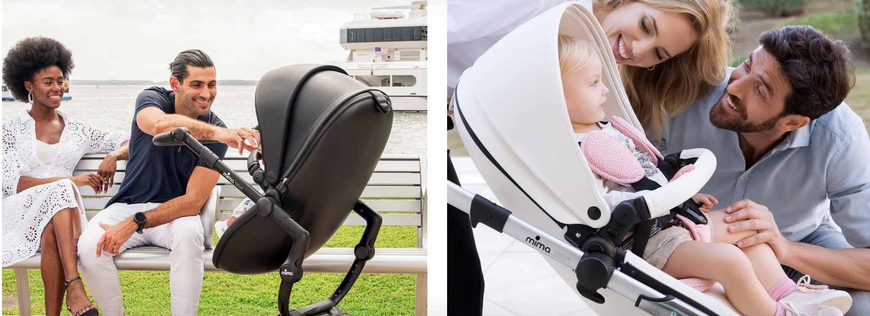 luxuriöser Kinderwagen mima xari